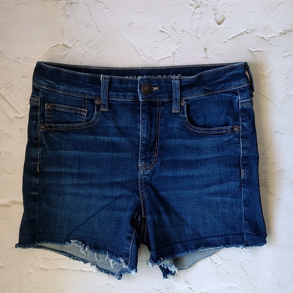 American Eagle midi jean shorts